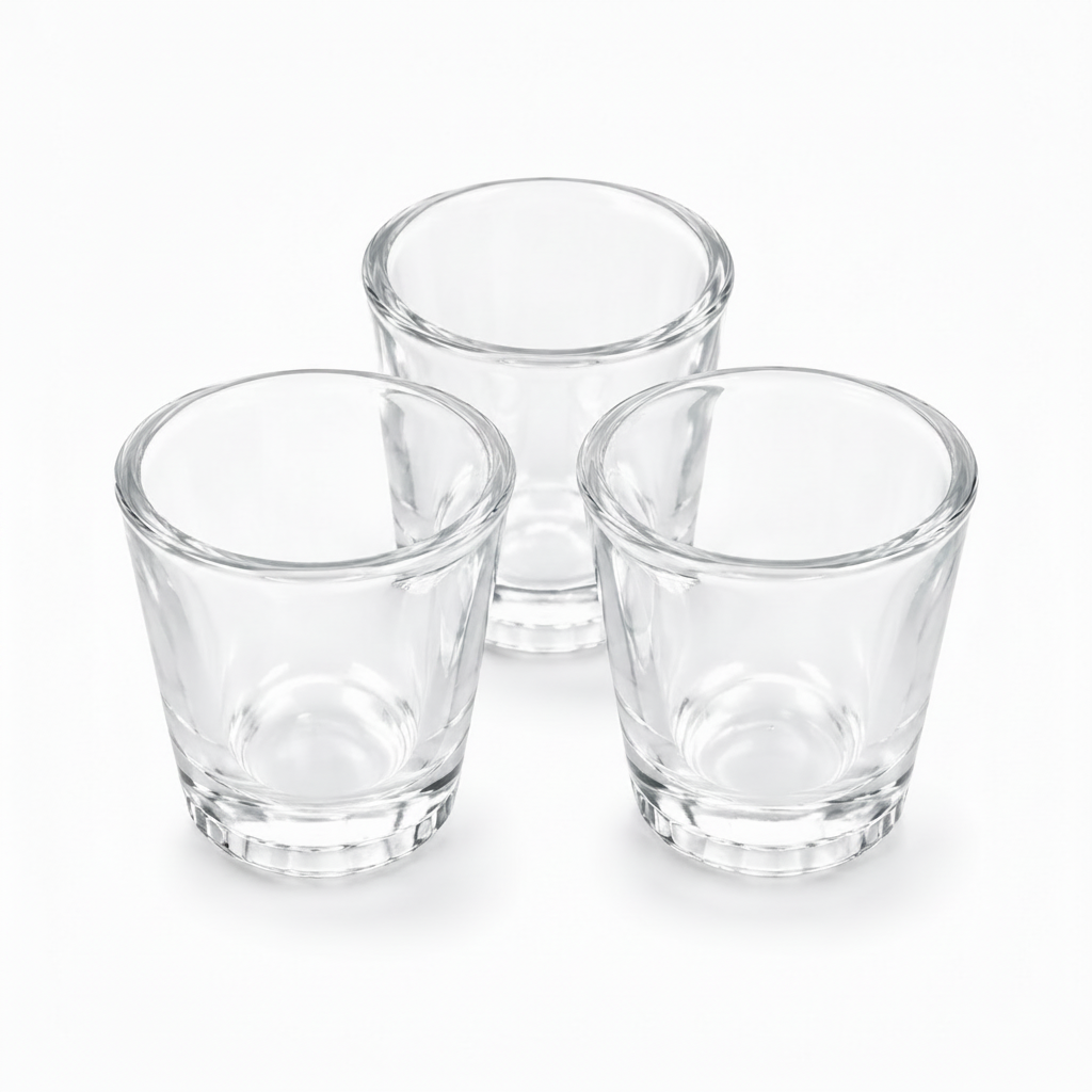 Glass cup .